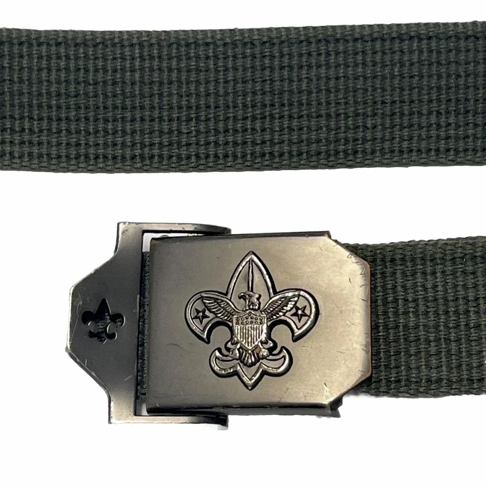 Vintage Boy Scouts of America BSA Military Green‎ Canvas Belt 42